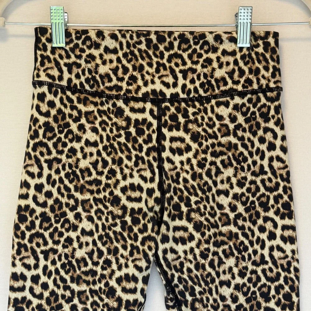 ZYIA Active‎ Leopard Print High Waisted Athletic Leggings Women's Size 6-8